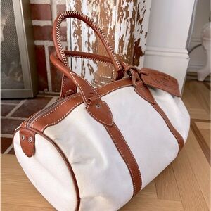 Vintage Rugby - Ralph Lauren Canvas with Leather Trim Barrel bag